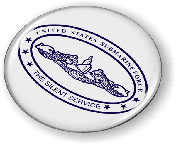 U.S. Submarine Force 3D Domed Emblem